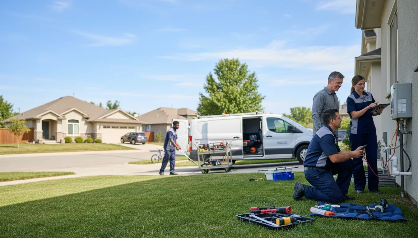 Tankless water heater service in Powell, TX
